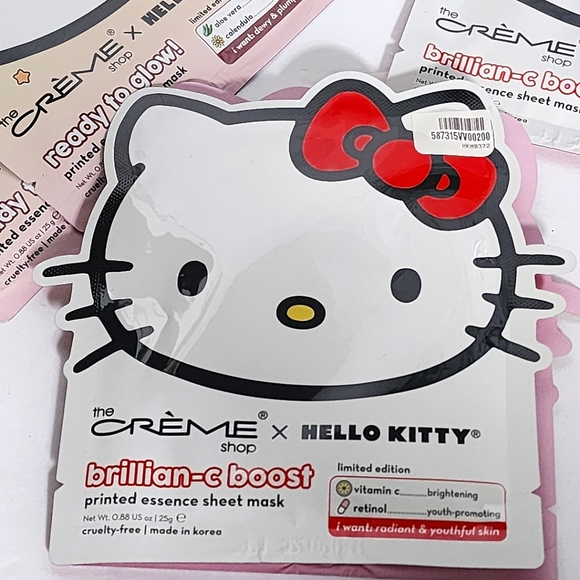 9 Pieces  The Creme Shop Hello Kitty Sheet Mask NEW - Picture 5 of 10